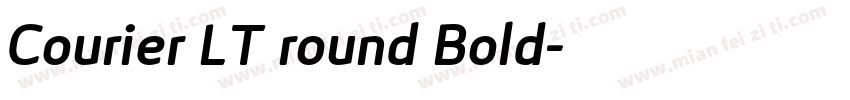 Courier LT round Bold字体转换